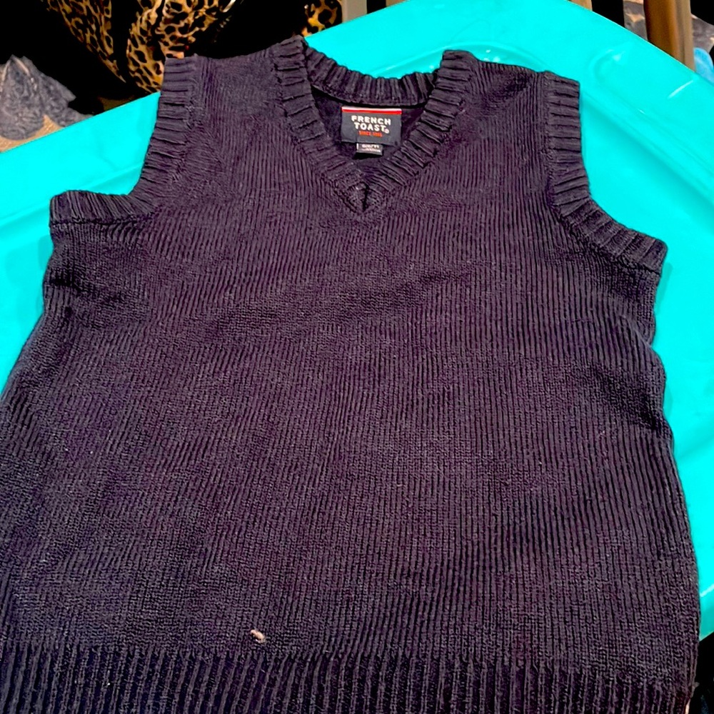 Boys navy blue vest size 7